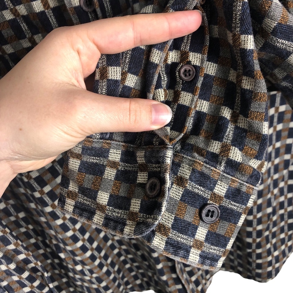 Vintage The‎ Territory Ahead XXL Button Up Shirt Plaid Heavyweight 80s 90s Retro - Picture 8 of 11